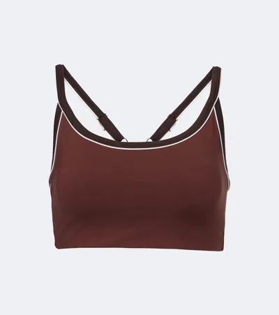 Varley Piper Sports Bra In Brown
