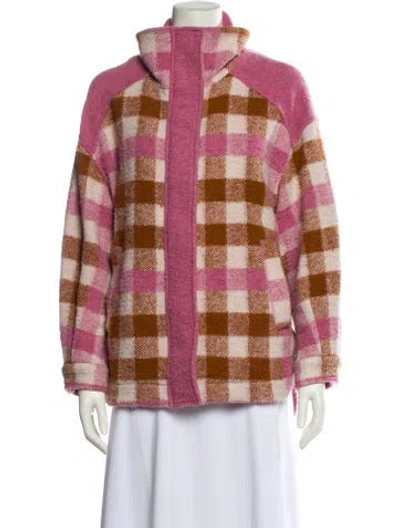 Pre-owned Varley Plaid Print Jacket In Multi
