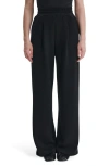 Varley Pleated Wide Leg Pants In Black