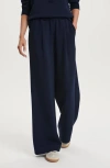 Varley Pleated Wide Leg Pants In Blue