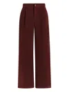 Varley Floris Wide Leg 29.5 Pants Decadent Chocolate In Burgundy