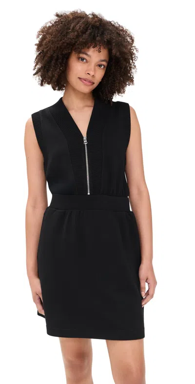 Varley Polyanna Half Zip Dress Black