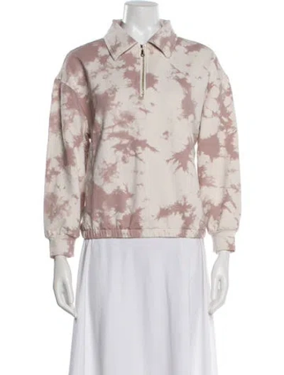 Pre-owned Varley Printed Bomber Jacket In Pink