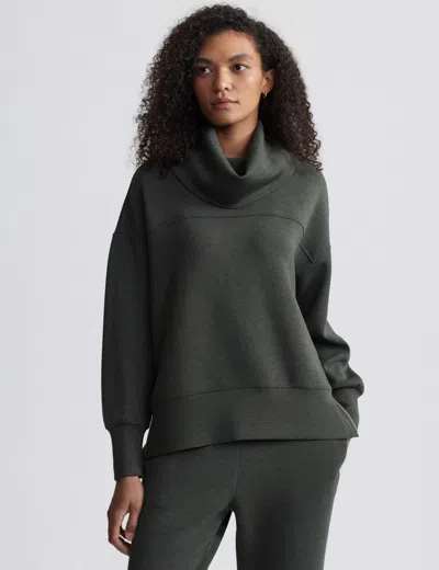 Varley Priya Longline Sweat In Green