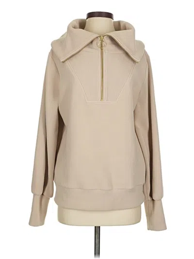 Pre-owned Varley Pullover Hoodie In Brown