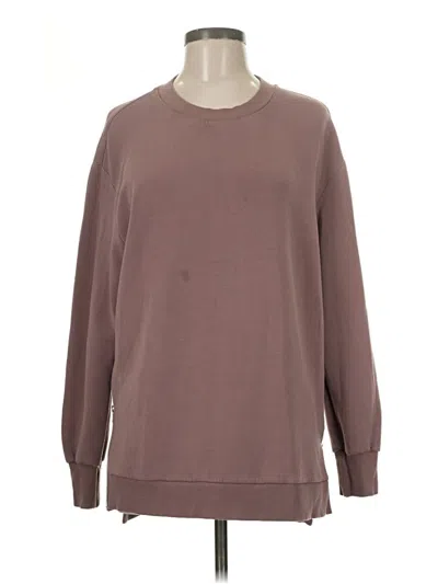 Pre-owned Varley Pullover Sweater In Brown