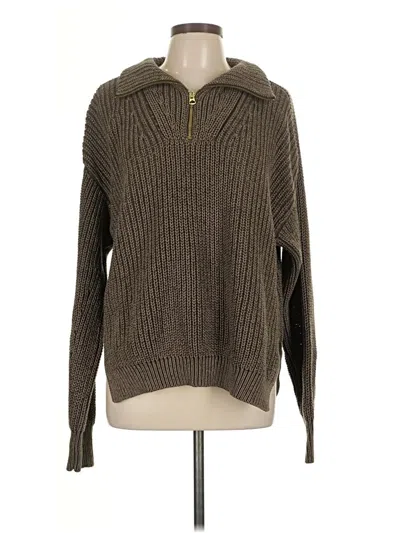 Pre-owned Varley Pullover Sweater In Brown