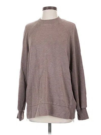 Pre-owned Varley Pullover Sweater In Brown