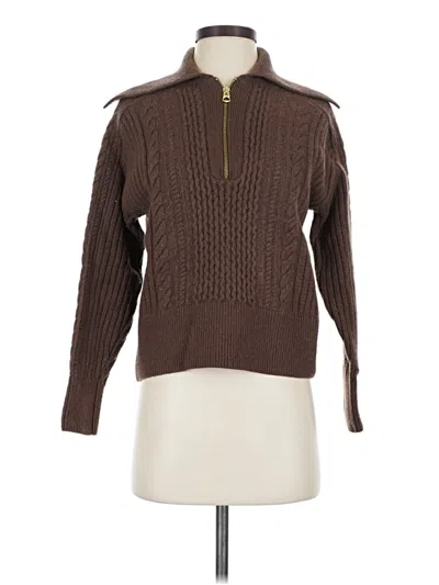 Pre-owned Varley Pullover Sweater In Brown