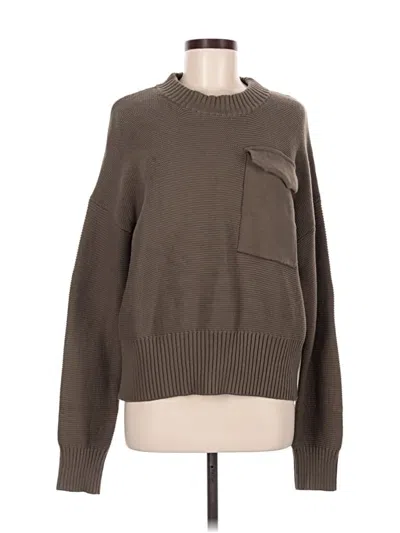 Pre-owned Varley Pullover Sweater In Brown