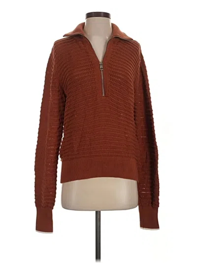 Pre-owned Varley Pullover Sweater In Brown