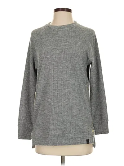Pre-owned Varley Pullover Sweater In Gray