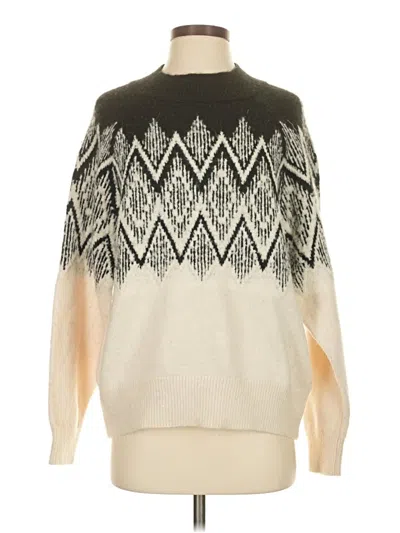 Pre-owned Varley Pullover Sweater In White