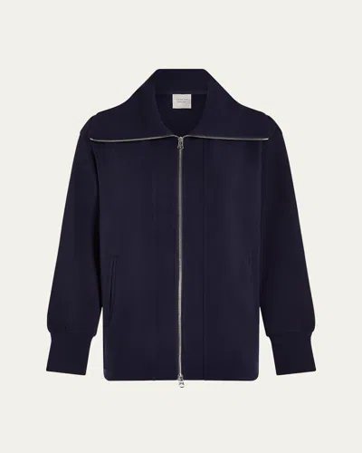 Varley Raleigh Zip-up Sweat Jacket In Navy