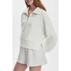 Varley Ramona Half-zip Sweatshirt In White