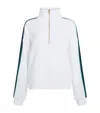 Varley Raymar Half-zip Stretch-jersey Sweatshirt In White