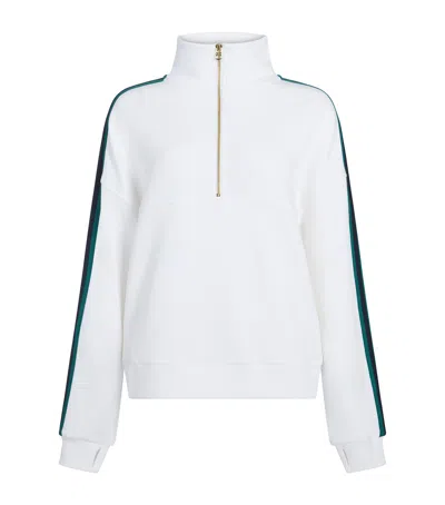 Varley Raymar Half-zip Sweatshirt In White