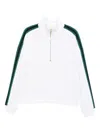 Varley Raymar Half-zip Stretch-jersey Sweatshirt In White