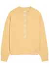 Varley Reena Button-down Stretch-jersey Sweatshirt In Brown
