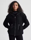 Varley Renea High Pile Fleece Jacket In Black