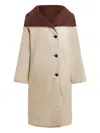 Varley Reversible-design Coat In Neutral