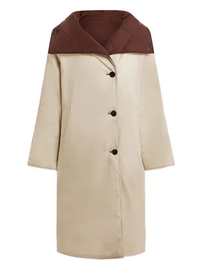 Varley Reversible-design Coat In Neutral