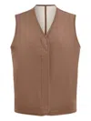 Varley Reversible Quilted Gilet In Brown