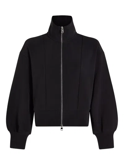 Varley Ribbed Zip-up Jacket In Black