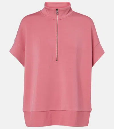 Varley Ritchie Half-zip Sweater In Pink