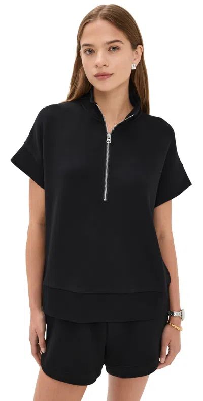 Varley Ritchie Short Sleeve Sweatshirt Black