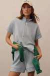 Varley Ritchie Short-sleeve Sweatshirt In Blue