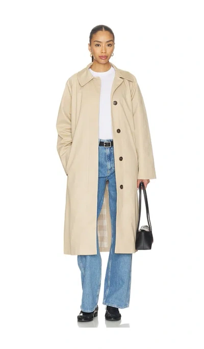 Varley Robyn Car Coat In Brown