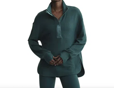 Varley Roeder Half Zip Midlayer In Conifer In Multi