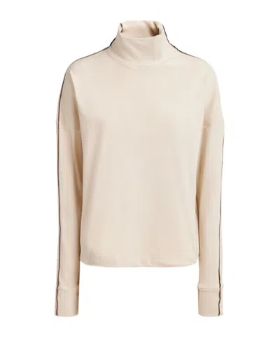 Varley Rona High Neck Sweatshirt In Brown