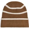 Varley Contrast Stitch Beanie In Brown