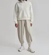 Varley Roselle Recycled Polyester Fleece Half Zip Pullover In White