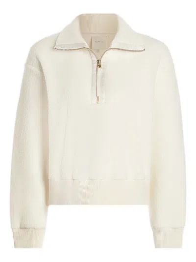 Varley Roselle Halfzip Sweater In Neutral