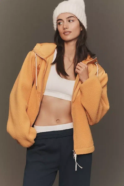 Varley Rosia Fleece Hoodie In Orange