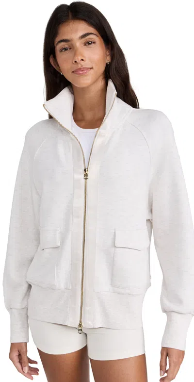 VARLEY ROXBURY ZIP THROUGH SWEATSHIRT IVORY MARL