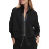 Varley Roxbury Zip-up Sweatshirt In Black