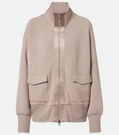 Varley Roxbury Zip-up Sweatshirt In Brown