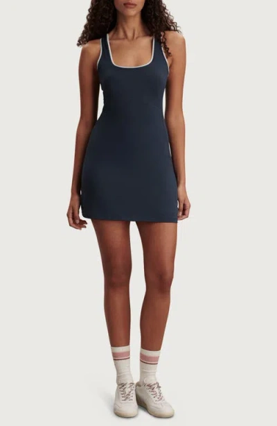 Varley Ruan Court Dress In Blue