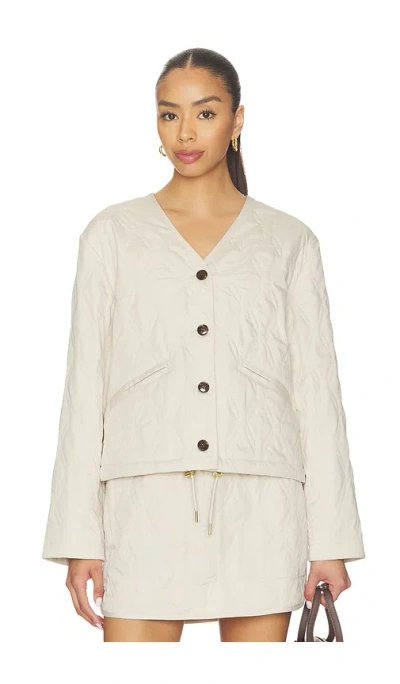 Varley Saba Quilted Jacket In Sand
