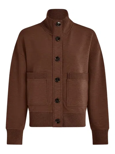 VARLEY SABRINA BUTTON-FASTENING SWEATSHIRT