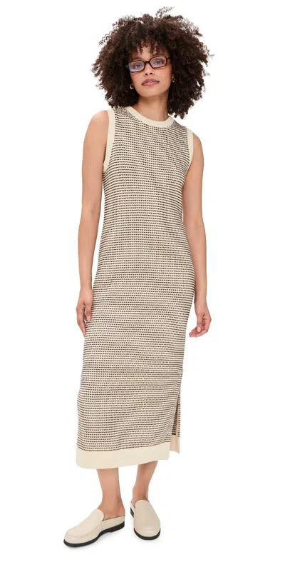 Varley Sadia Knit Dress Birch In Green