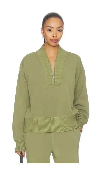 Varley Sally Half-zip Sweatshirt In Green