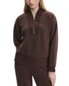 Varley Sally Half Zip Sweatshirt In Brown