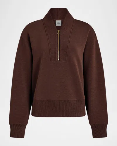 Varley Sally Half-zip Sweatshirt In Brown