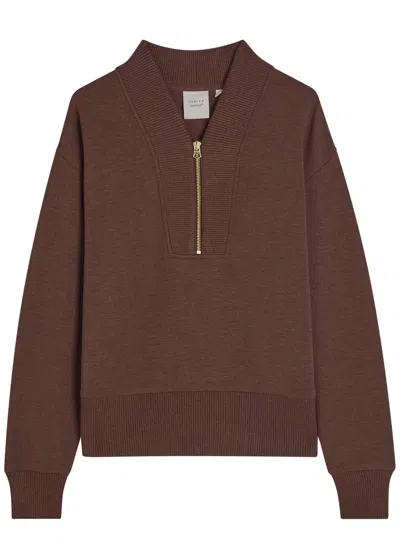 Varley Sally Jersey Sweatshirt In Brown