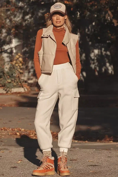 Varley Samson Relaxed Fleece Pants In White
